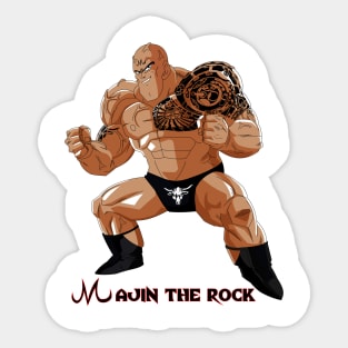 majin the rock Sticker